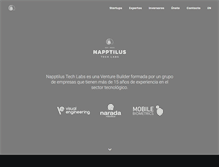 Tablet Screenshot of napptilus.com